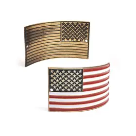 Sc6662 Armed Forces Depot American Flag U.s. Hiking Stick Medallion