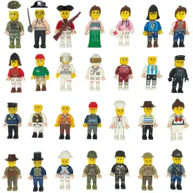 Boiwex 797999096946 50pcs Mini Figure People Action Minifigure Stuffer Toys Building Sets