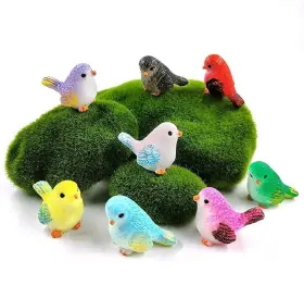 Lebery-birds-001 Brand Lebery 8pcs Mini Bird Figurines Birds Cake Topper Toy Figures Kids Miniature