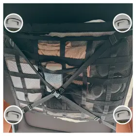 Bt-cccn-hy80x55 Cacarbroo Car Ceiling Cargo Net Storage Pocket 31.5 Inch X21.6 Strengthen Load-bearing Les