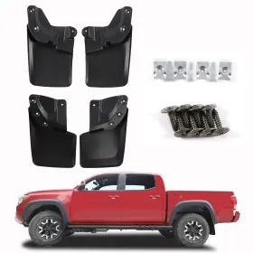 Cheayar Tkm16-21-dnb Mud Flaps Splash Guards Mudguards Mudflaps Compatible With Toyota Tacoma 2016