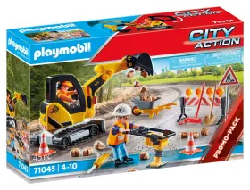 71045 City Life Playmobil Road Works Construction Zone Promo Pack