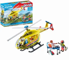 71203 City Life Playmobil Medical Helicopter Toy For Children Ages 4 Play