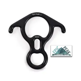 Ep1582 Epic Peak Rescue Figure 8 Descender - Gear For Belaying Rappelling Rock Climbing Tra