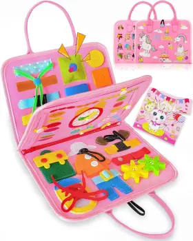 Exorany 762409860073 Busy Board Montessori Toys For Toddler Girls And Boys Birthday Gifts