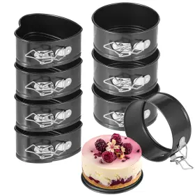 Felistory 753448051584 4 Inch Springform Pans 8 Pcs Mini Set Spring Form Pan For C