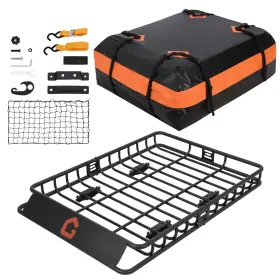 3366jalf45s Garveetech Zyfpae Roof Rack Cargo Carrier Basket Universal Rooftop 51 In X36 X5 With Carg