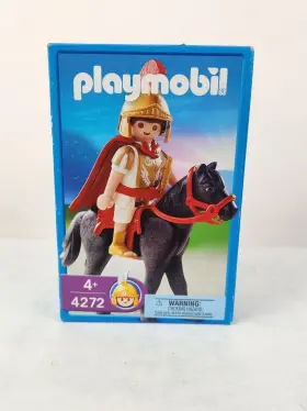 4272 Geobra Playmobil Roman Tribune With Horse New 2005 Vintage