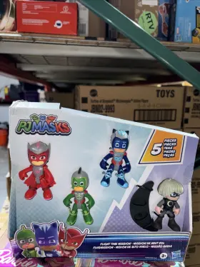 Hasbro 010993847686 Pj Masks Flight Time Mission Action Figure Set Read