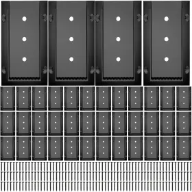 Dc04 Indeckmo 40pcs Deck Railing Bracket Connectors 2x4 1.5 Inch X3.5 Brackets For W
