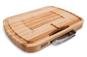 John Boos 662969010058 Maple Ultimate Carving Board With Sloped Juice Groove 2-1/4 Inch