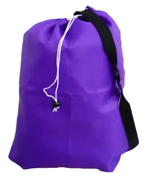 Ax-ay-abhi-41253 Laundry Bag Store Online With Drawstring Strap Locking Closure Color Purple Size 22x28