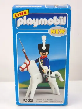 1032 Lyra Playmobil Royal Horseman W Horse Vintage 1977 Greece