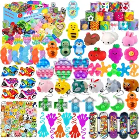 Bin-61 Mivanlin 117 Pcs Party Favors For Kids 4-8 8-12 Pop Fidget Toys Treasure Bo