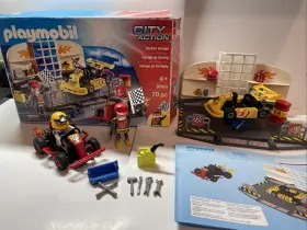 6869 Playmobil 000309483746 Go Kart City Action Racing Playset In Box Instructions Pit Crew