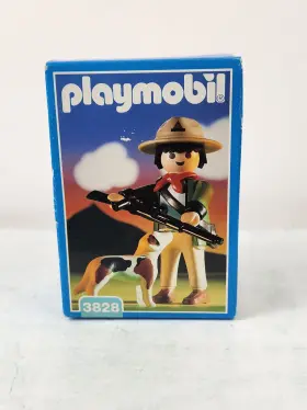 3828 Playmobil 002181999018 Game Warden With Dog Shotgun Binoculars New 1995