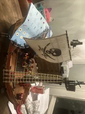 Playmobil 008789030535 Pirate Ship Nearly Complete And Some Extras