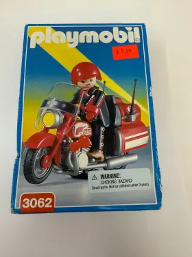 Playmobil 008789030627 3062 Motorcycle Rider Vintage Collectible- New