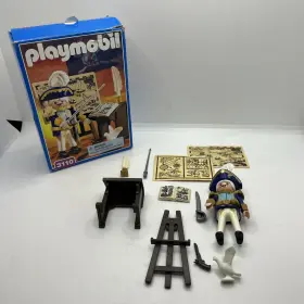 Playmobil 008789031105 Open Box Cib 3110 Pirate Admiral Captain With Maps Navigation 2000