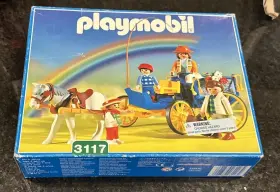Playmobil 008789031174 3117 Setnr. Coach Horse And Buggy Retired 2001 Set Vintage