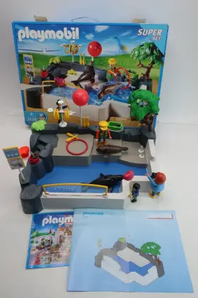 Playmobil 008789031358 3135 Super Set Zoo Seal Pool - Retired 100% Complete