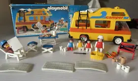 Playmobil 008789031488 3148 Camper People Furniture Dishes More Vintage 1986