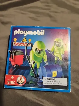Playmobil 008789031808 New 3180 Hazmat Toxi Waste Biohazard