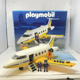 Playmobil 008789031853 100% #3185 Aeroline Commercial Airplane Set Manual Box Retired