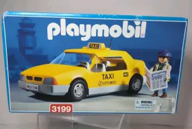 Playmobil 008789031990 Vintage 2001 3199 Taxi Yellow Cab New