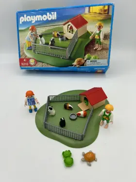 Playmobil 008789032102 3210 Children Set Mini Farm Guinea Pigs Complete