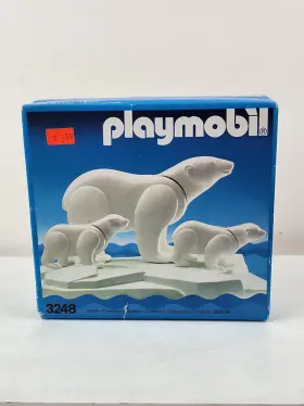 Playmobil 008789032485 3248 Polar Bear Family Vintage New Sealed
