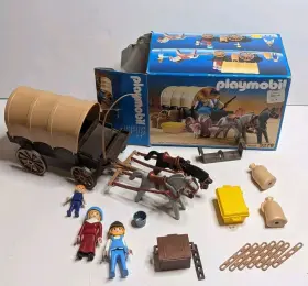 Playmobil 008789032782 Covered Wagon # 3278 1987 Vintage - Incomplete