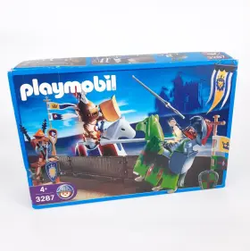 Playmobil 008789032874 3287 Knights Tournament Rider Set Jousting Figures Duel Horses Vintage