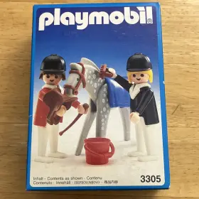 Playmobil 008789033055 Farm And Country 3305 Vintage Rare Riders Horse From 1986 Nisb