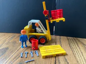 Playmobil 008789035066 3506 Forklift Construction Incomplete Vg Condition