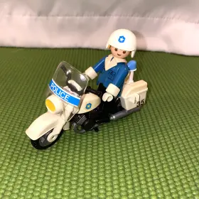 Playmobil 008789035646 #3564 Motorcycle Police 1990 Vehicles Vintage