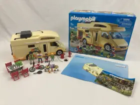 Playmobil 008789036476 Playmobile 3647 Family Vacation Rv Camper With Manual And Box - Nearly Complete