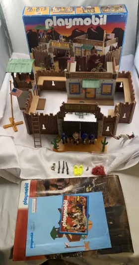 3023 Playmobil 008789037206 1998 Fort Eagle Western Nordists Set Complete In Excellent Cond