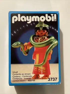 Playmobil 008789037374 3737 Rare Romani Circus Lady Snake Dancer Charmer Collector New 1992