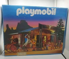 Playmobil 008789038050 3805 Snake River Ranch Western Set Vinitage Cowboy Theme