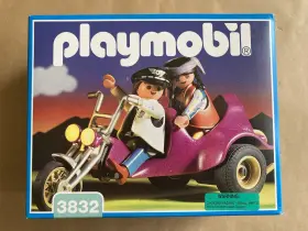 Playmobil 008789038326 3832 Trike With 2 Bikers Motorcycle Sealed Made In Germany 3-wheeler 1995