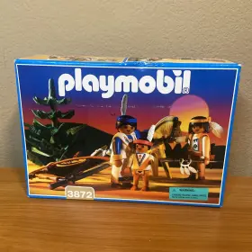 Playmobil 008789038722 Rare 1996 3872 Native American Tribal Playset Used Missing Tree