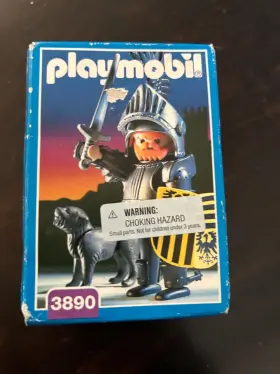 3890 Playmobil 008789038999 - Knight With Hunting Dog Vtg New In Box Retired Set From 1997