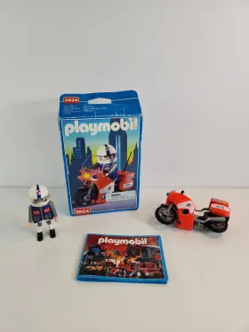 Playmobil 008789039248 Open Box 3924 Motorcycle Paramedic Vintage Playmobile Toy G3