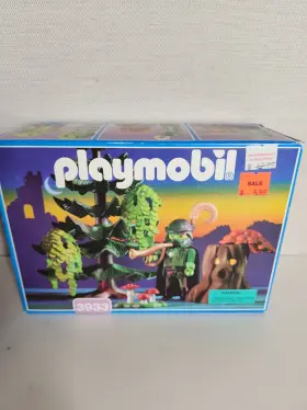 Playmobil 008789039330 Vtg 3933 Forest Ghost Hunter With Magic Woods 1997 Set New Sealed