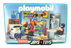 Playmobil 008789039927 3992 Motorcycle Bike Shop Complete Box Set 1997
