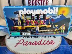 Playmobil 008789041180 Vintage 4118 Train Graffiti Wagon Car 1996 Sealed Box