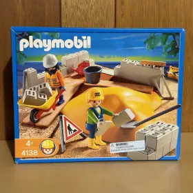 Playmobil 008789041388 4138 Compact Construction Super Set Bricks Sand Worksite New Sealed