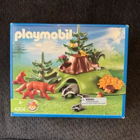 Playmobil 008789042040 New - Sealed 2005 Retired 4204 Forest Animals With Cave Set Fox/badger
