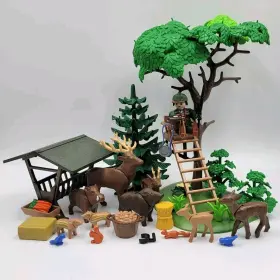 Playmobil 008789042088 Set 4208 Toy Lot Ranger Post Forest Hunting Stand Wildlife Animal